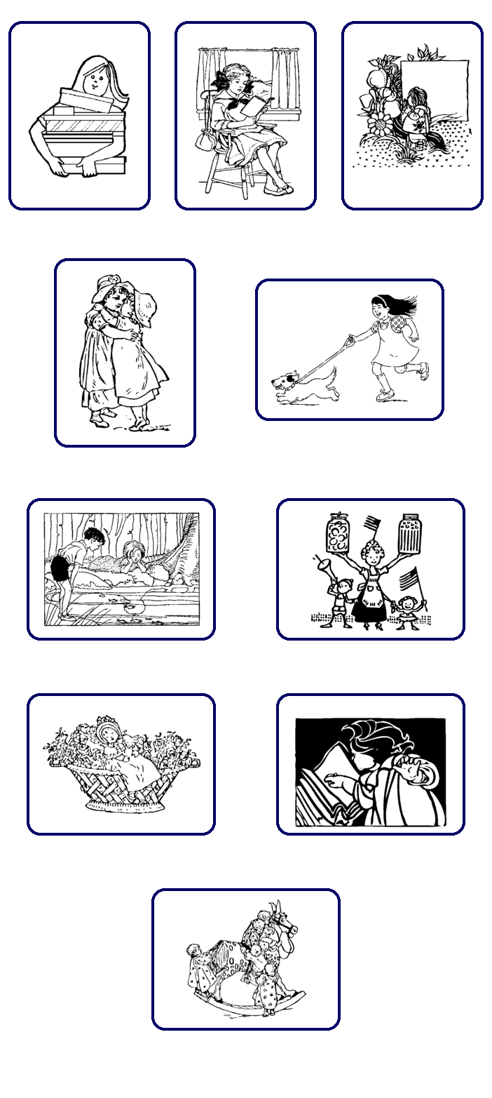 girls coloring pages