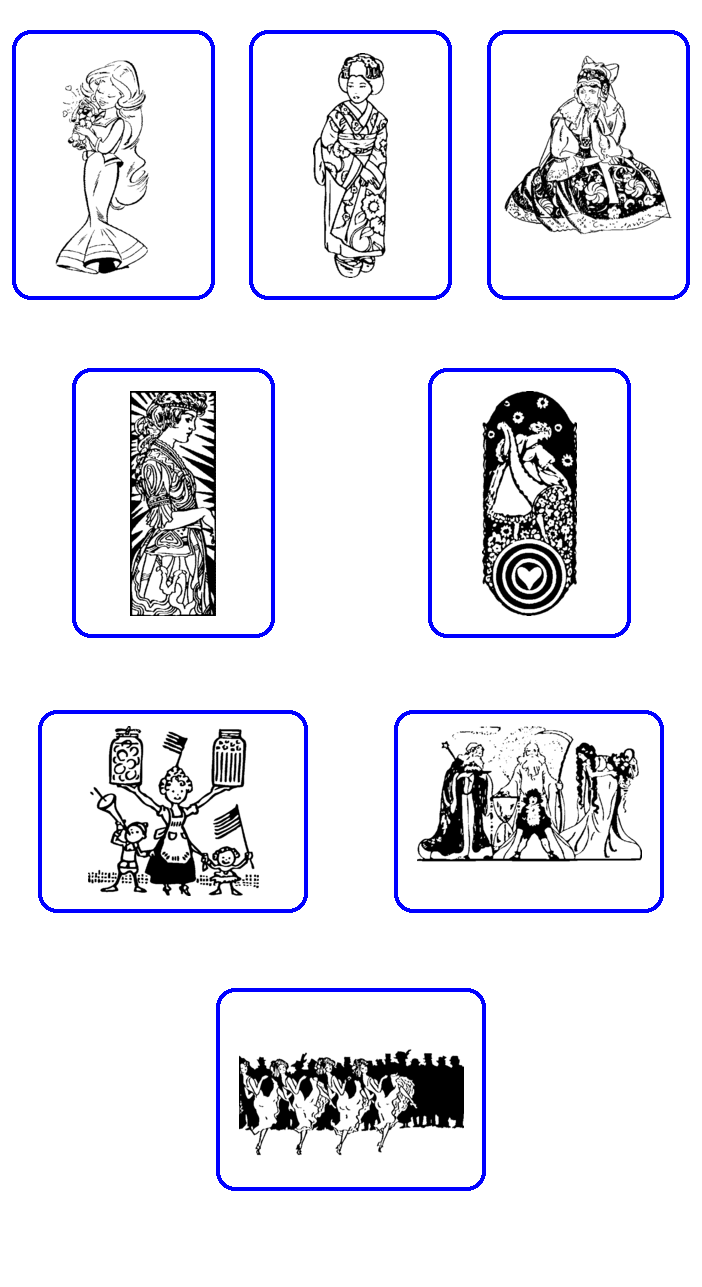 women coloring pages